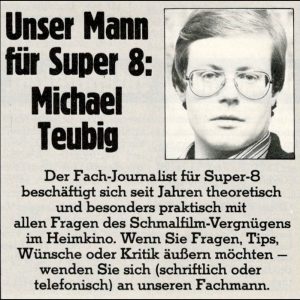 Infobox zu Michael Teubig aus der Kinothek/Videoplay