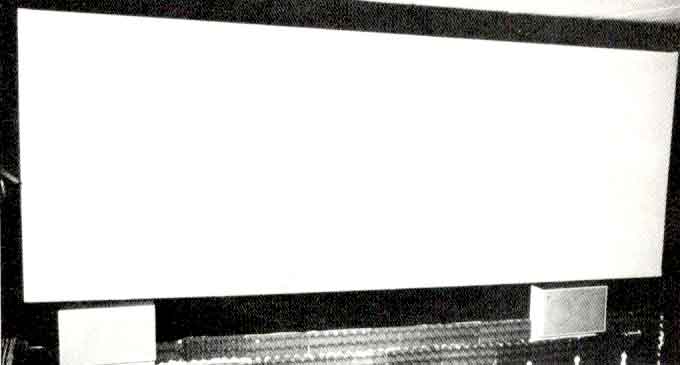 Eine Leinwand wie im "großen Kino"