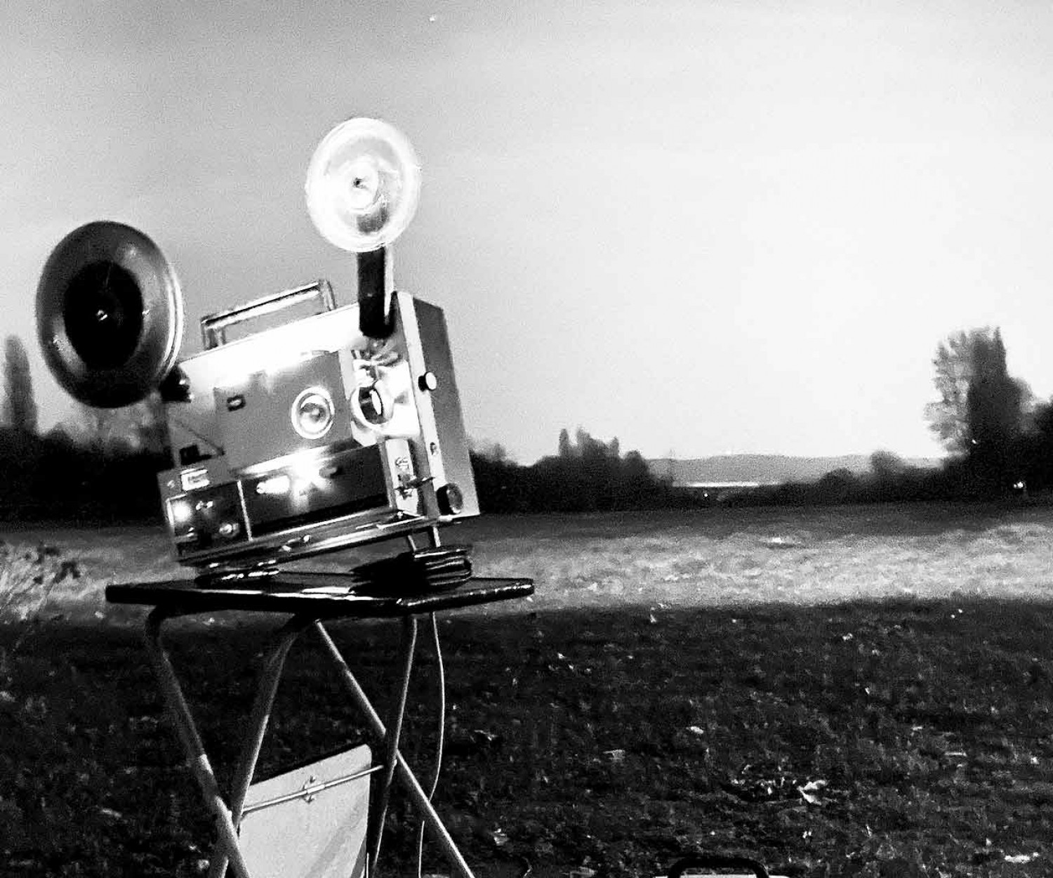 Super 8 Projektion im freien