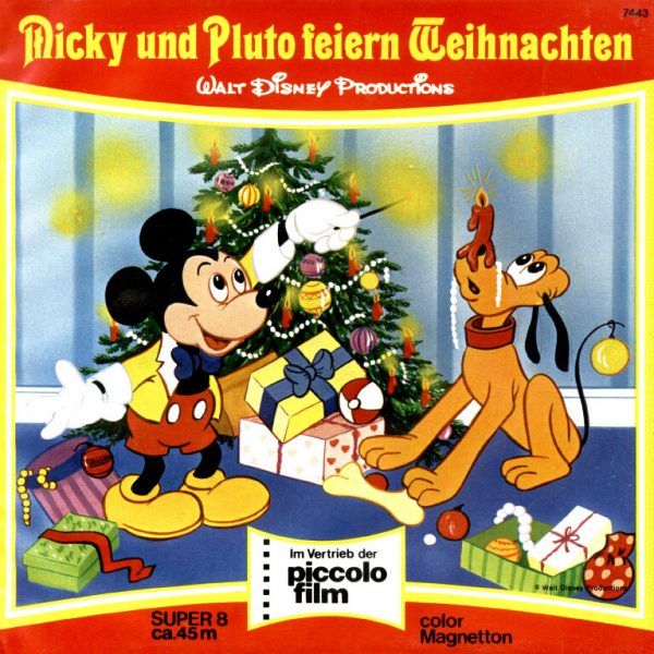 Mickey und Pluto feiern Weihnachten