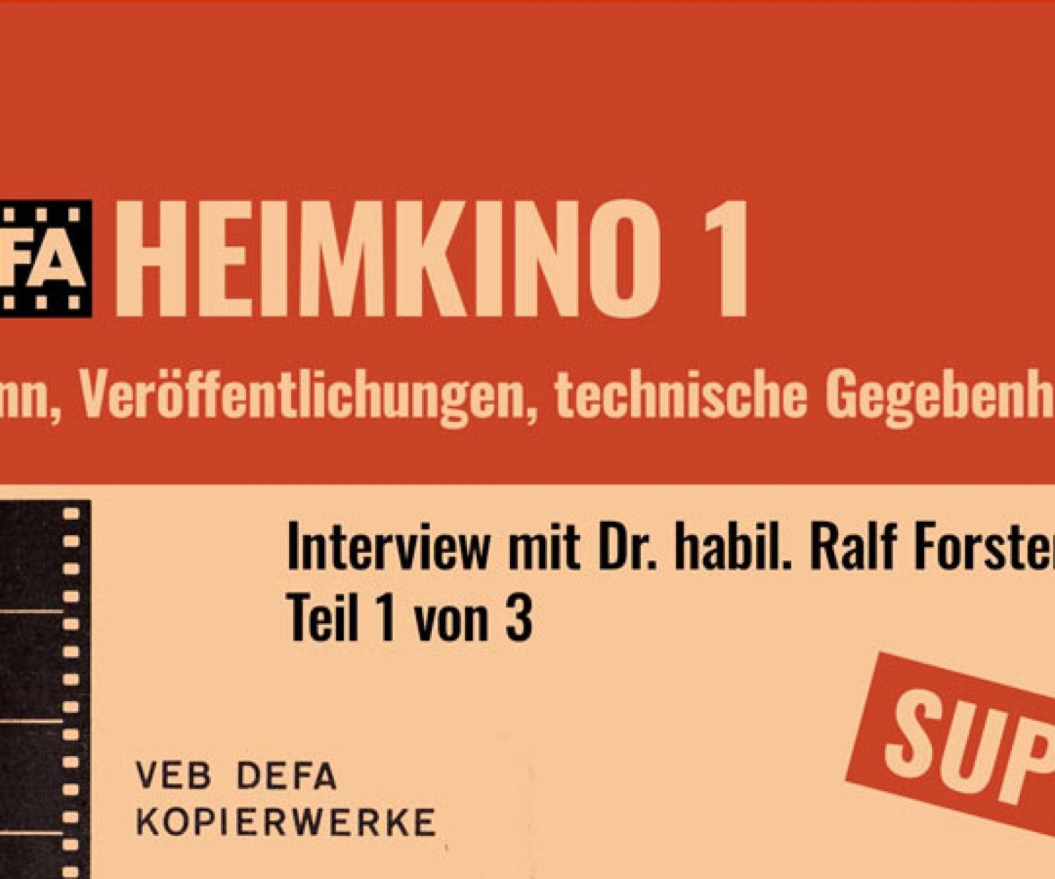 DEFA Heimkino der DDR 1